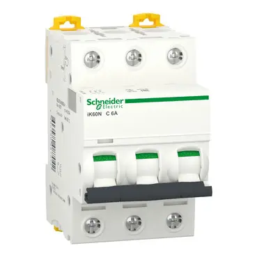 Miniature Circuit Breaker MCB iK60 ( 6A to 63A ) 6 kA 3-pole