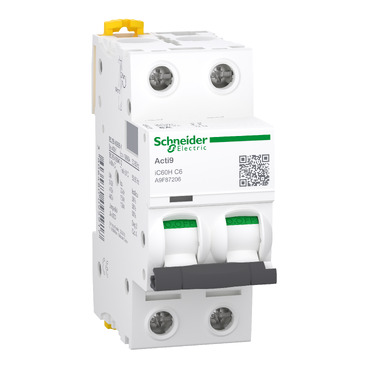 Miniature Circuit Breaker MCB iC60H ( 6 to 63A ) 15 KA according to IEC 60947-2 (2-pole)